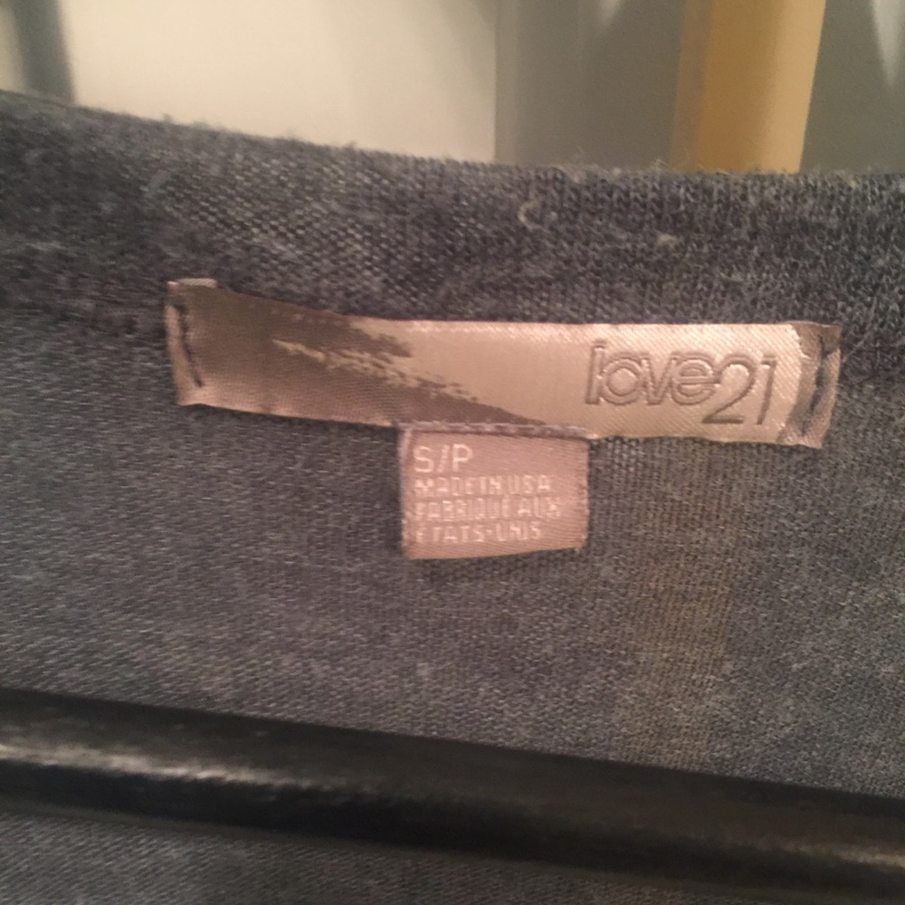 Dolman Sleeve grey cardigan slouchy small - Picture 5 of 8